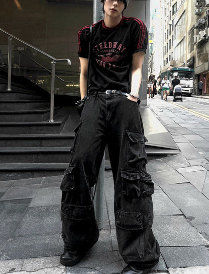 Featherlight Cargo Carpenter Wide Denim