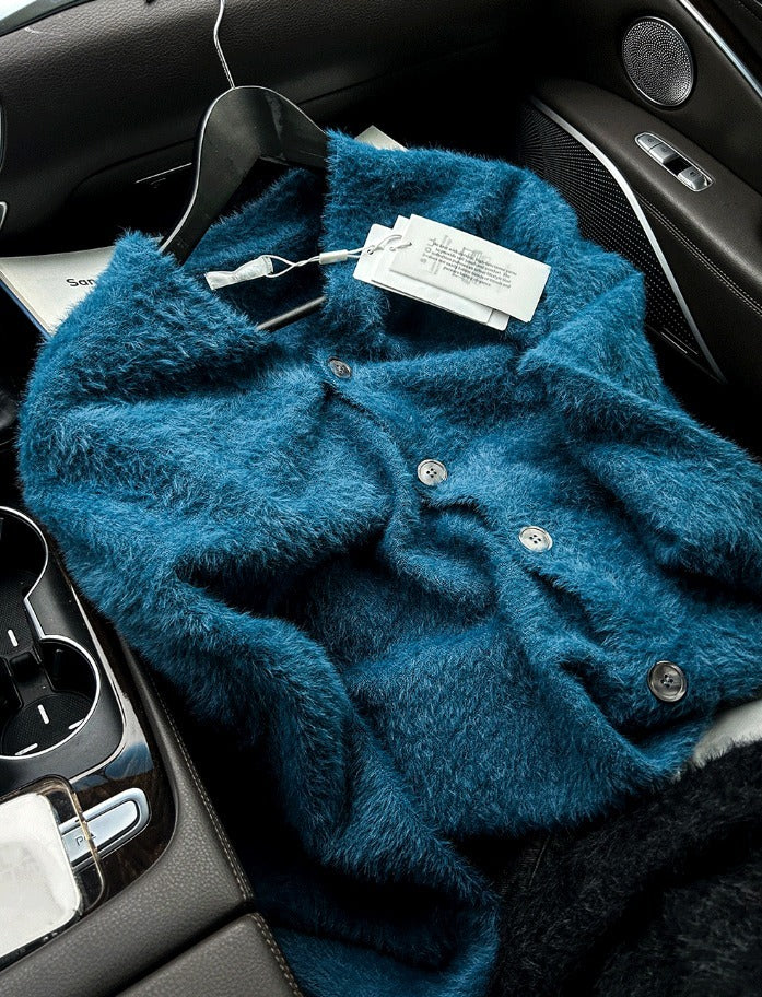 Museum Angora Semi-Over Cardigan