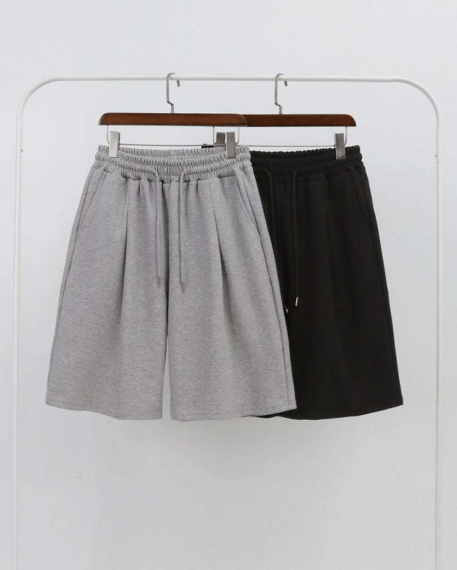 Cotton Pintuck Bermuda Training pants