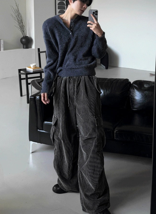 winter angora henry neck knitwear