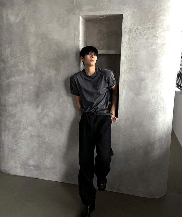 PREMIUM Pigment Charcoal Short Sleeve T-shirt