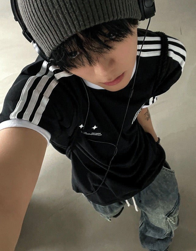 Summer Cool Cargo Banding Denim Pants