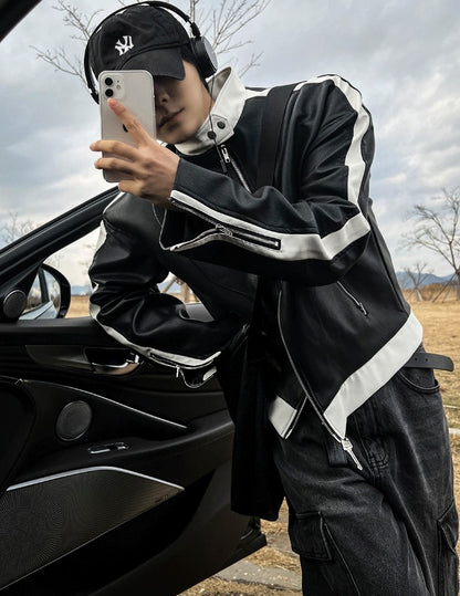 Way Leather Biker Jacket