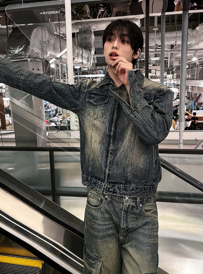 Real Washed Cargo Denim