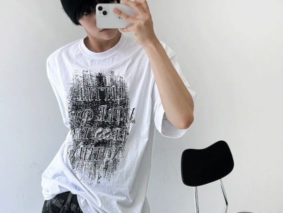 nebrae grunge short-sleeved T-shirt