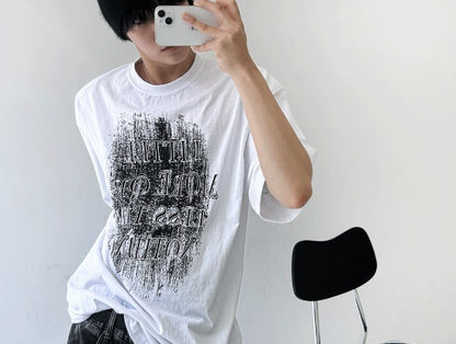 nebrae grunge short-sleeved T-shirt