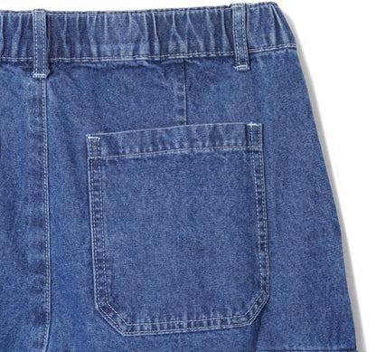 Balloon Stitch Cargo String Denim Pants