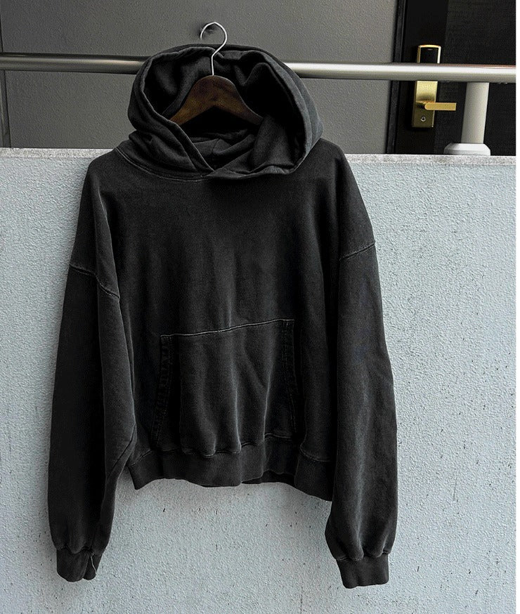 Outside track over hoodie