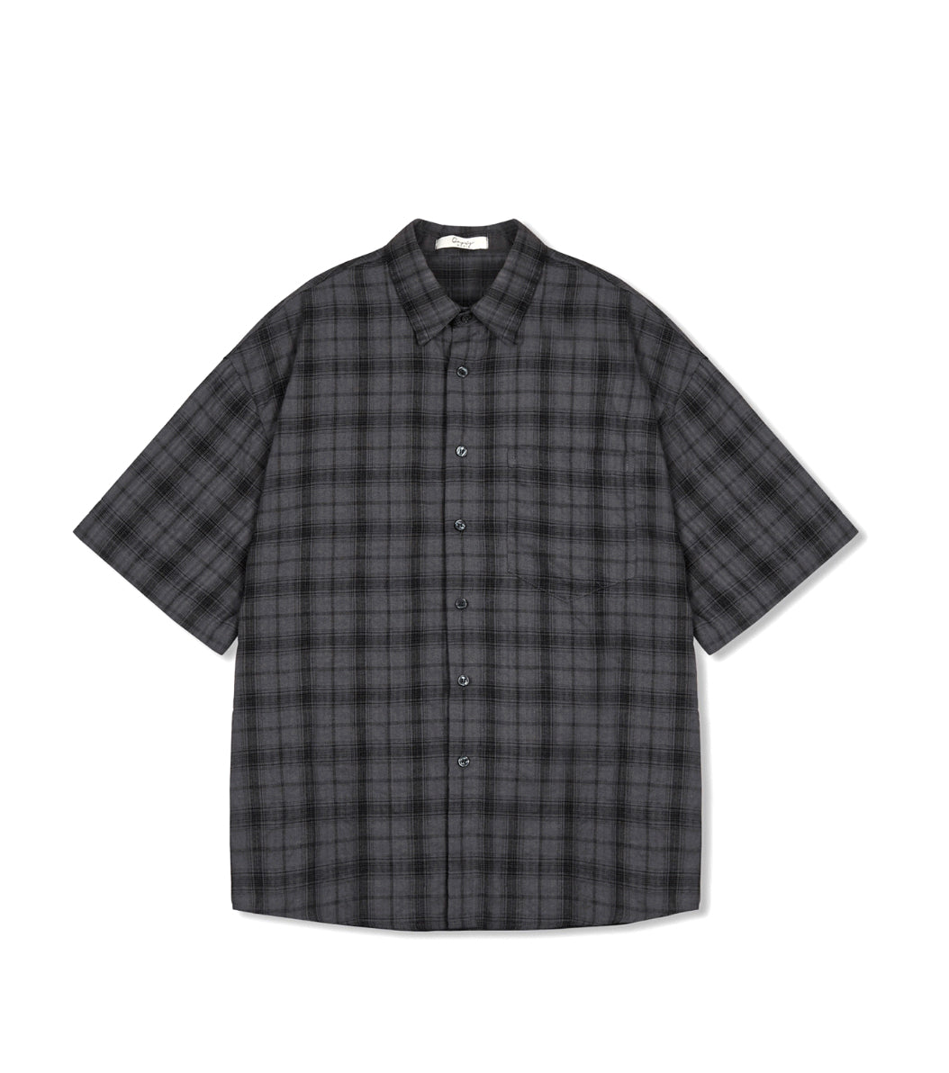 Parun Check Linen Short Sleeve Shirt