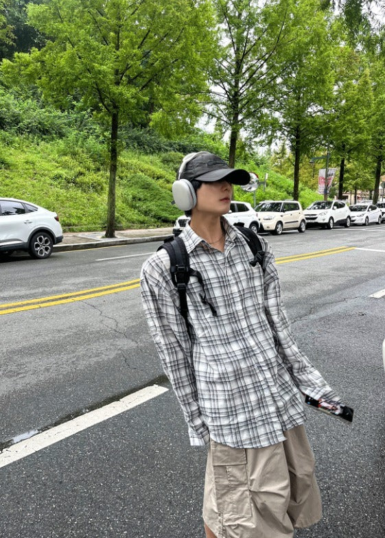 Delu Gradation Check Overshirt