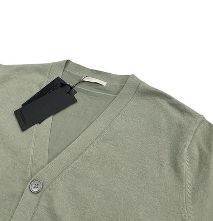 Ocean Cashmere V-neck Cardigan