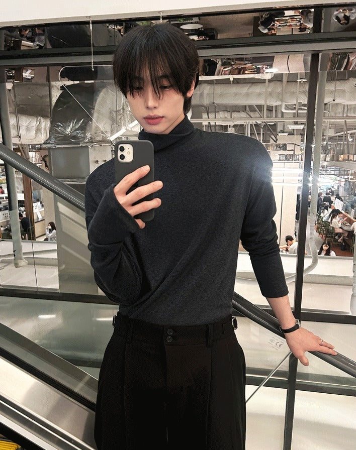 Wool Pan Basic Warmer Turtleneck Tee - 7colors