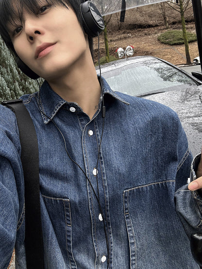 Deep Gradation Denim Shirt