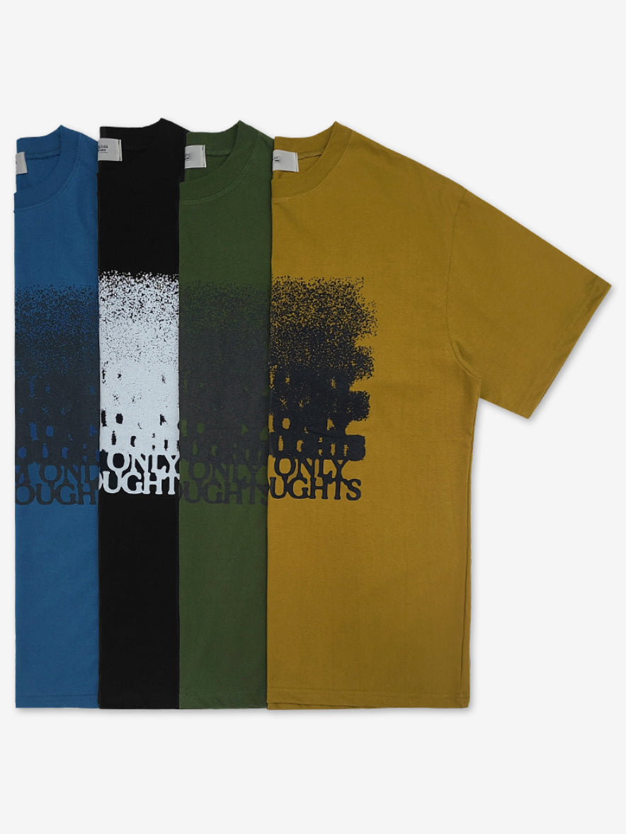 Blurry Lettering Short Sleeve Tee 4colors