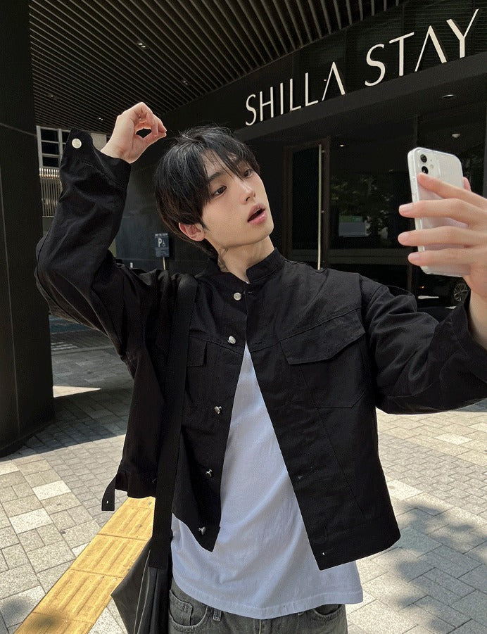 Pocket China Crop Jacket