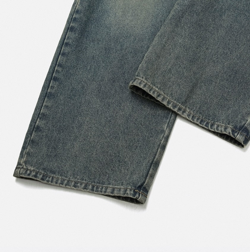 New Jeans Wide Cargo Pocket Denim Pants