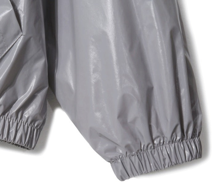 lochammu two-way glossy windbreaker jacket