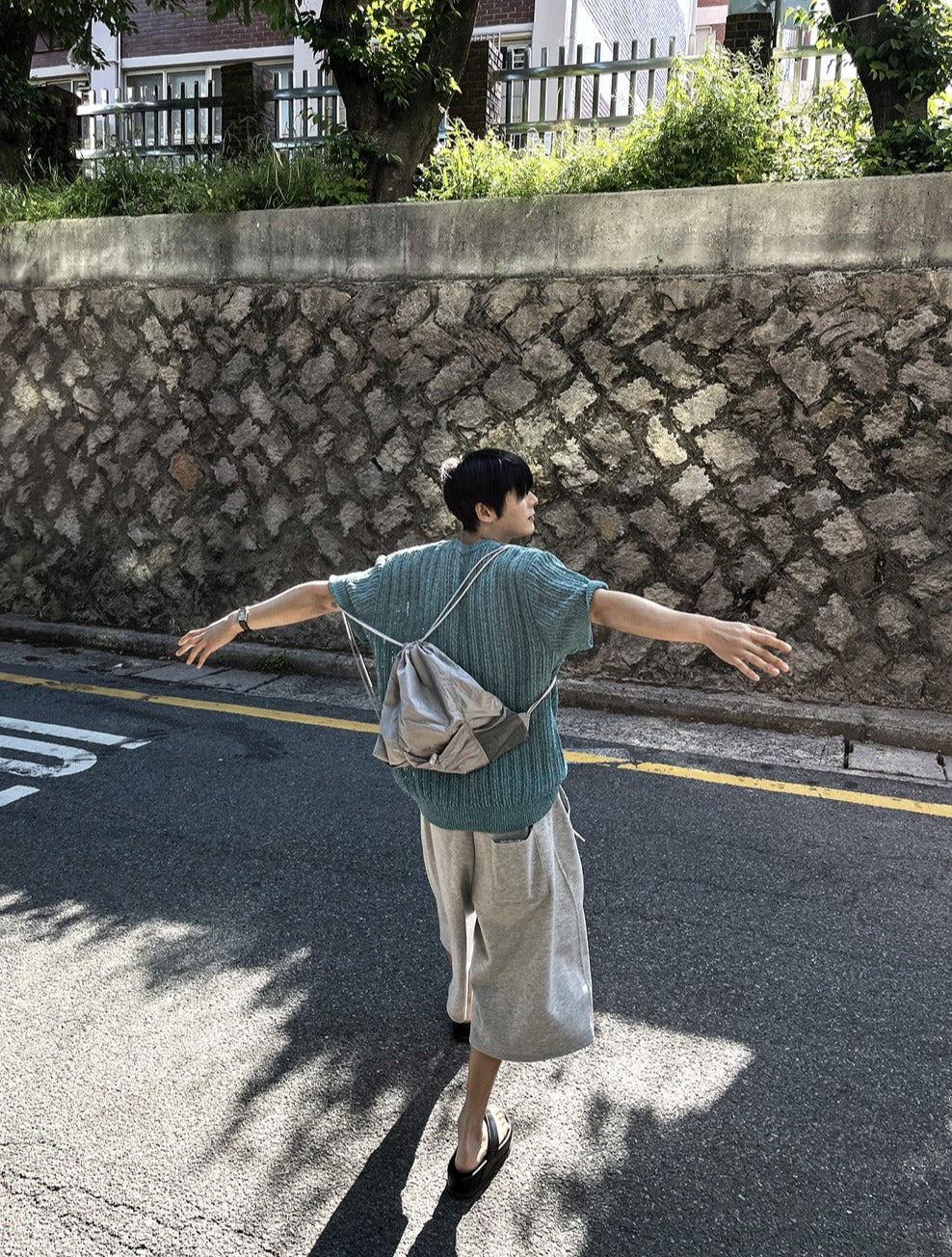24SS Curved Bermuda Pants