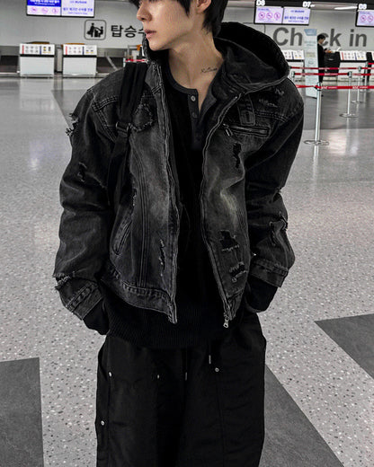 Cray Denim Hooded Jacket
