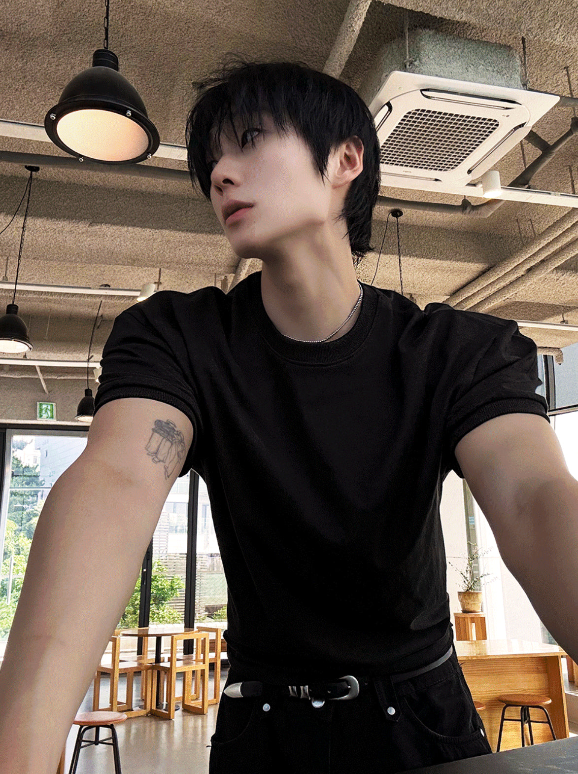 Muscle Fit Ringer T-Shirt 3色