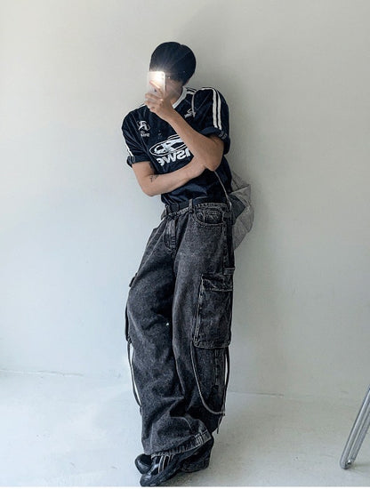 Silver Glossy String Backpack