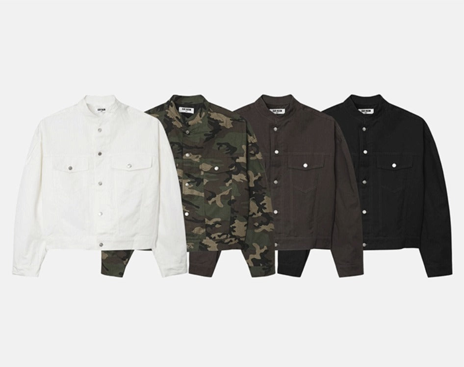 Pocket China Crop Jacket
