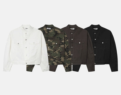 Pocket China Crop Jacket