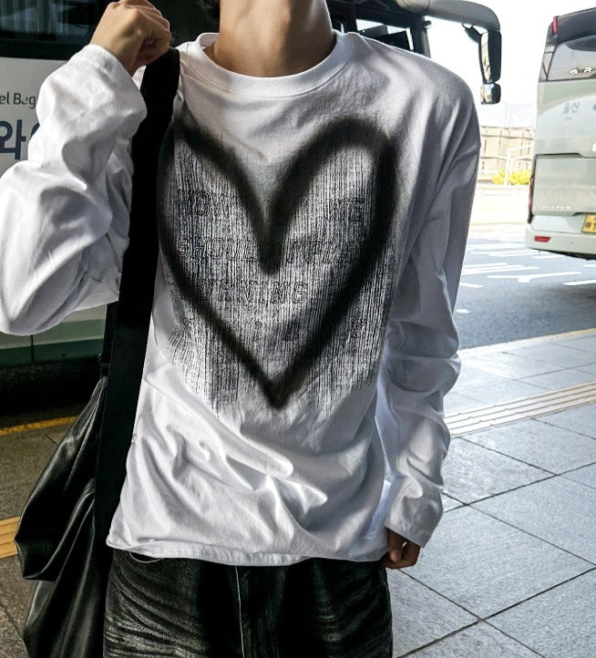 Hand Spray Brush Long Sleeve Tee