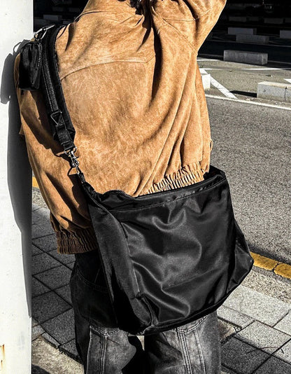 Rect Epaulet Suede Jacket - 2 Types