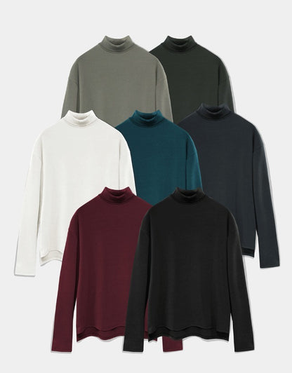 Stretch Basic Warmer Turtleneck Tee
