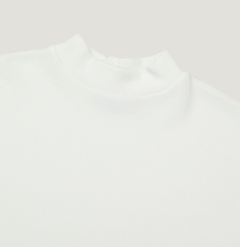 Muscle Fit Half High Neck Short Sleeve T-shirt