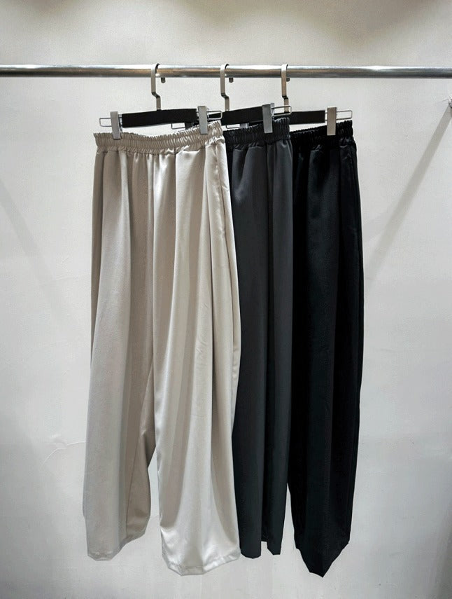 wide balloon set - up pants
