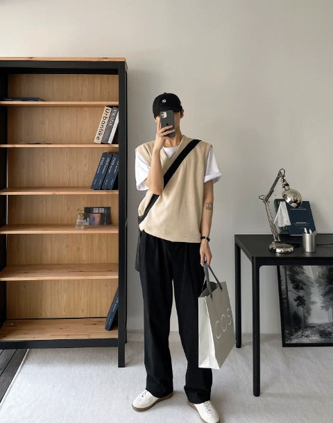 Beige & White simple Sneakers