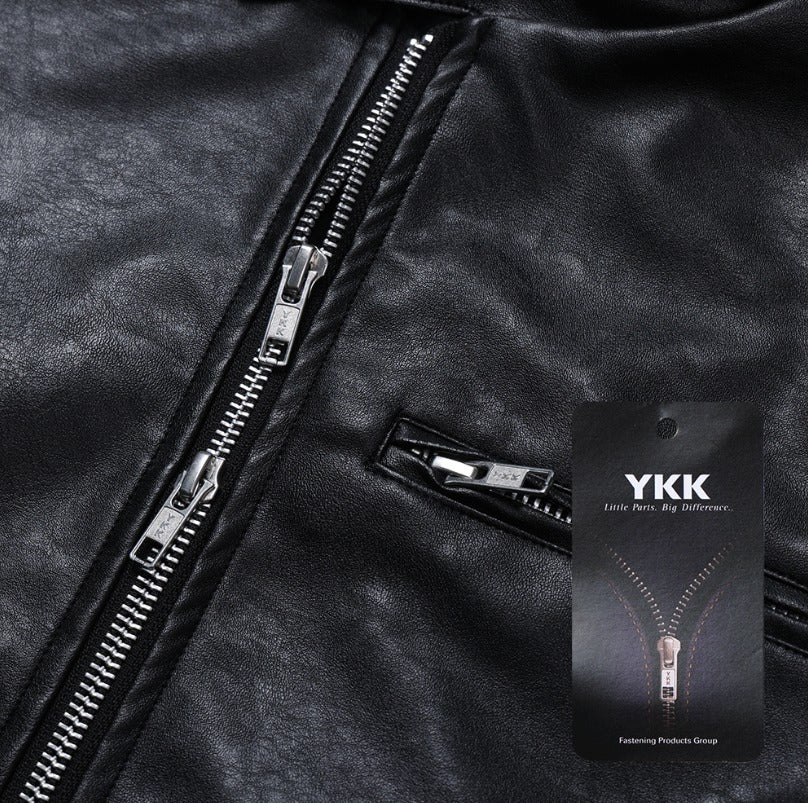 Concrete Crack Leather Jacket