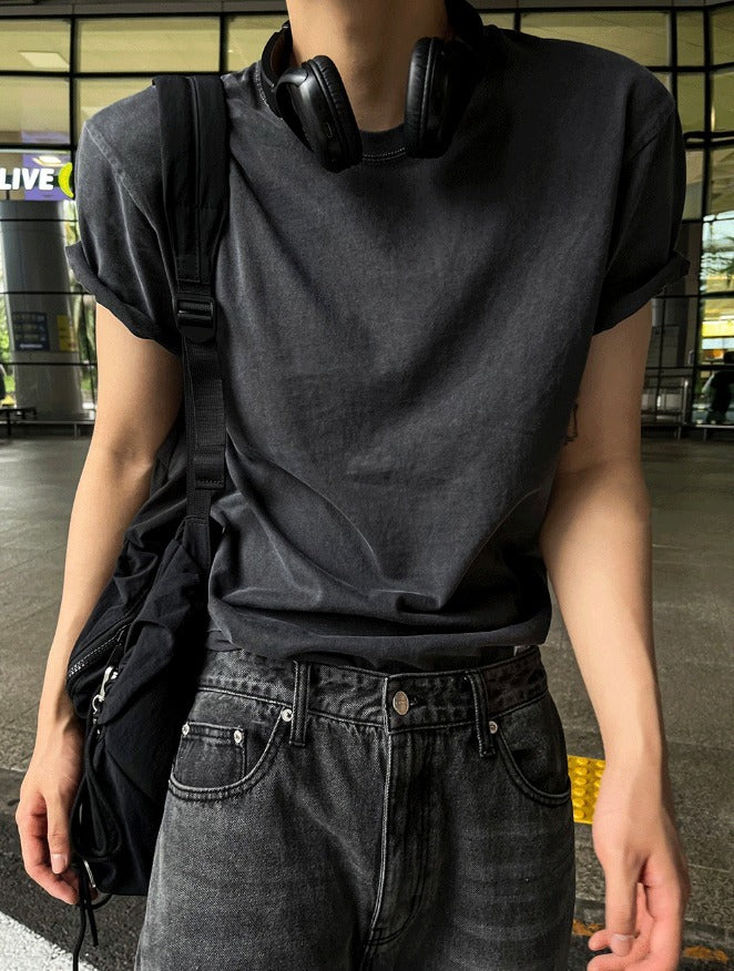PREMIUM Pigment Charcoal Short Sleeve T-shirt