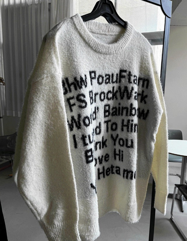 winter angora henry neck knitwear