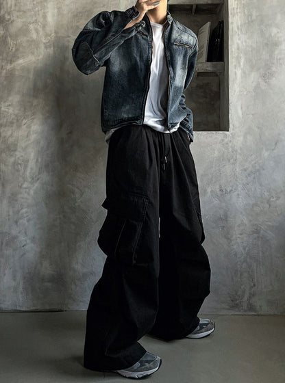 Unbalanced Cargo Balloon Pants 4C
