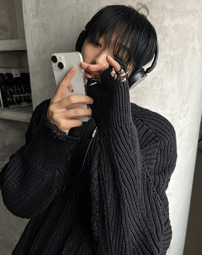 Stepping Cable Damage Knit