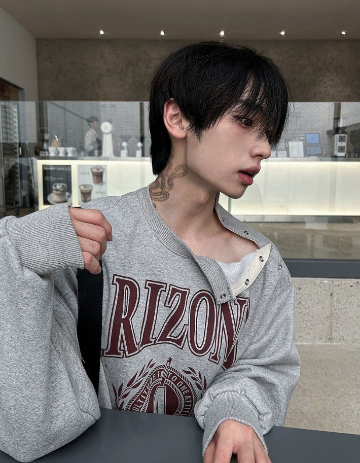 Open 5 Button washing sweat