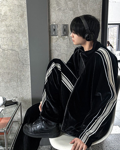 Track Ferundy Velvet Belloa Tape Pants
