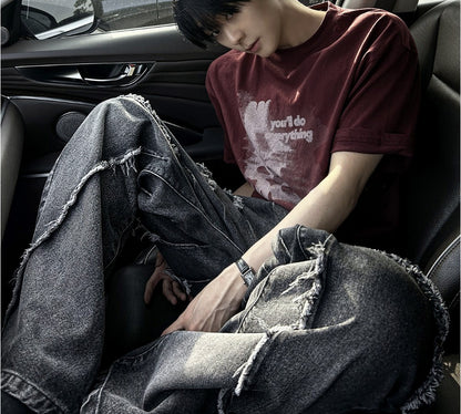 Tornado Frayed Wide Denim