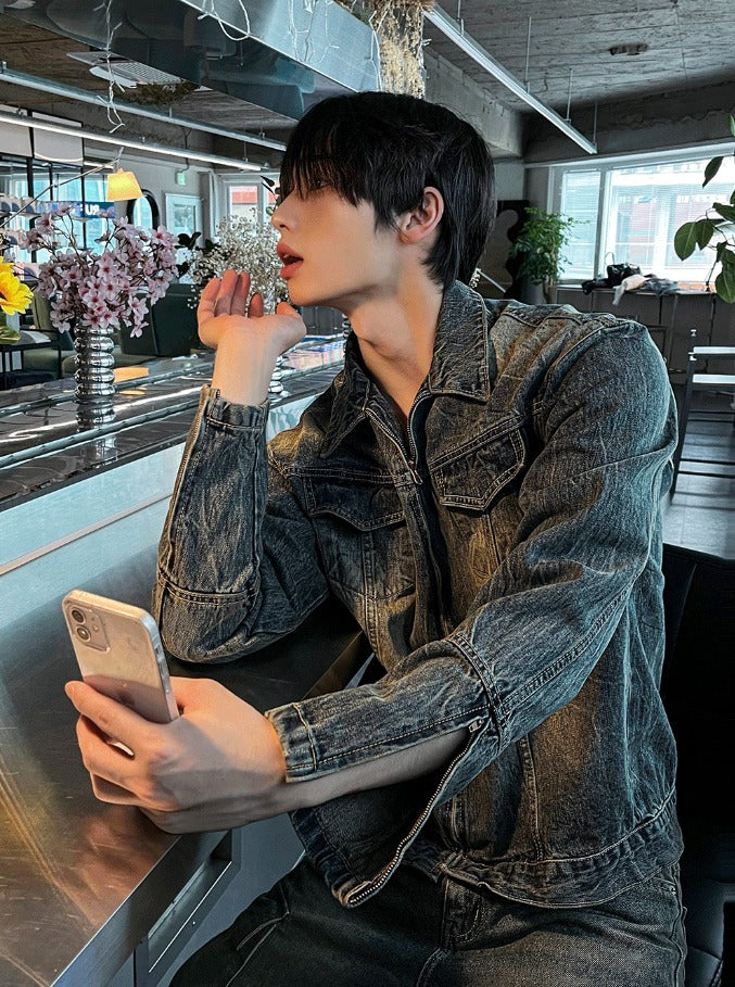 Plang Washing Denim Jacket (Long Sleeve VER)