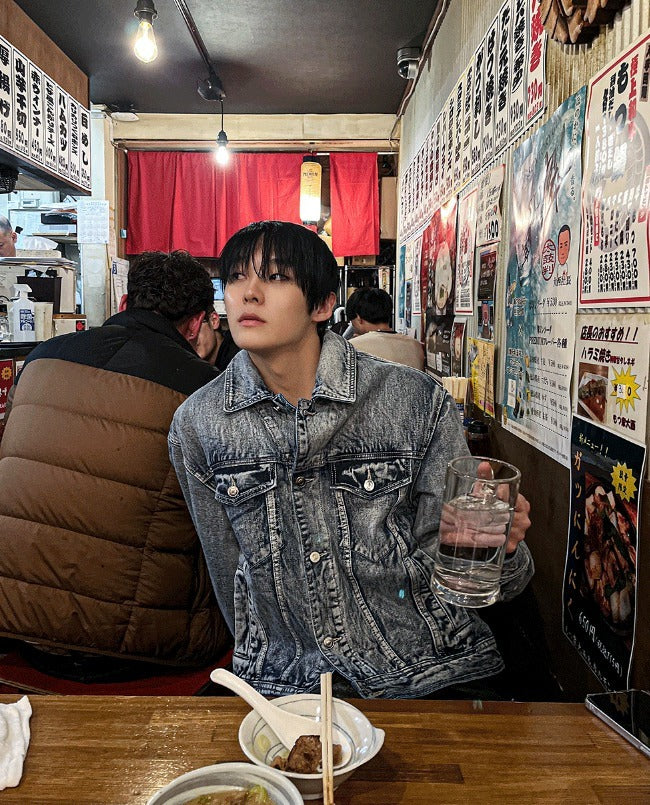 contemble snow denim jacket