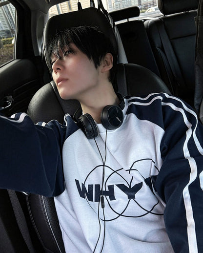 Farondie Velvet Track Raglan T-shirt