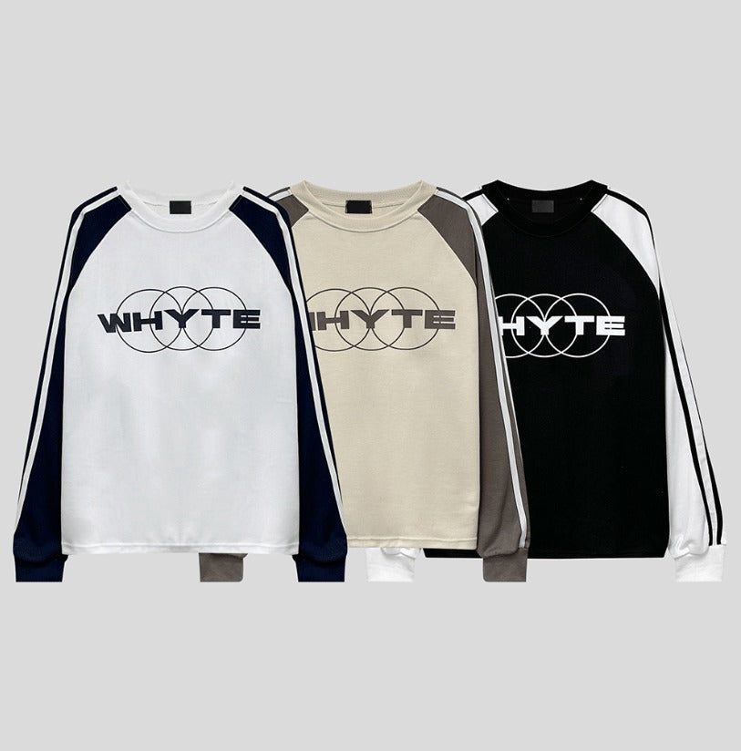 Farondie Velvet Track Raglan T-shirt