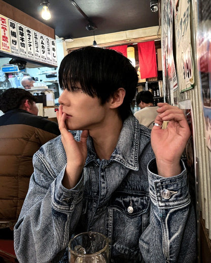 contemble snow denim jacket