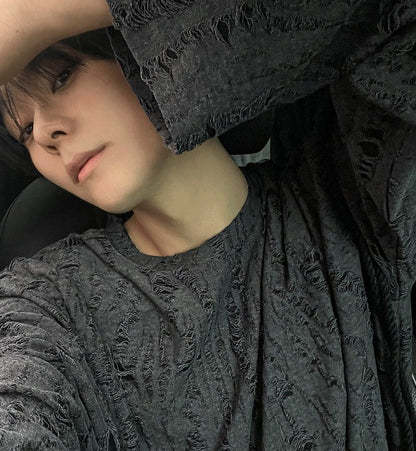 summer grunge over damage knit