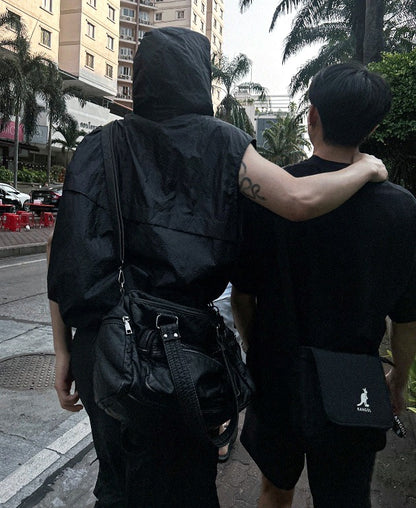 multi pocket vintage cross bag