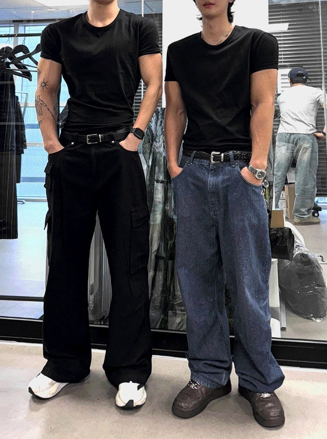 Cropped Muscle Fit T-shirt