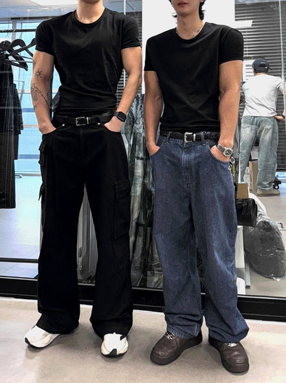 Cropped Muscle Fit T-shirt